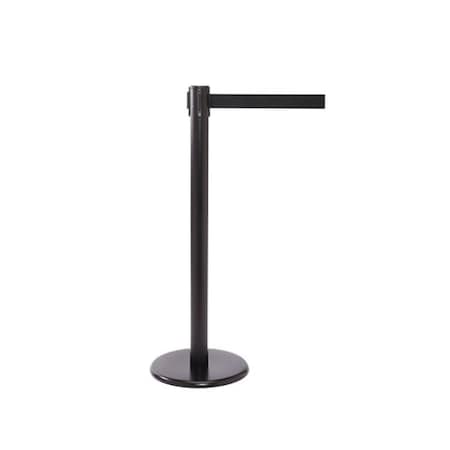 Excellent Appliances 6 ft.6 in. Retractable Belt Stanchion; Black EX1378928